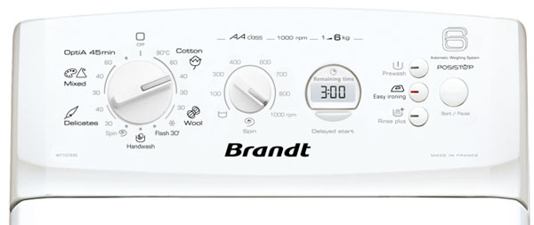 Приборная панель стиральной машины Brandt WT 10735